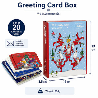 Quentin Blake NSPCC Childline Charity Christmas Cards, 20 Cards in 5 Designs