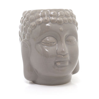 Ceramic Buddha Head Essential Oil/Wax Melt Burner | Aroma Gift Set - Varies