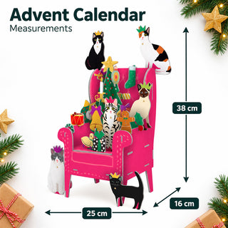 Cosy Cats Advent Pop & Slot Christmas Advent Calendar Large