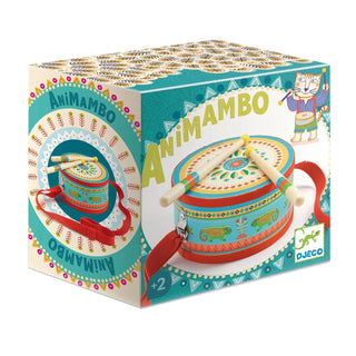 Djeco DJ06004 Animambo Hand Drum | Childrens Drum Kids Musical Instruments