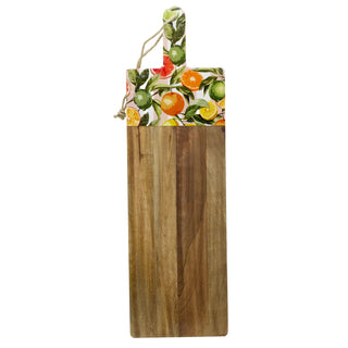 Citrus Mango Wood Serving Board with Legs, 100cm Raised Wooden Serving Platter