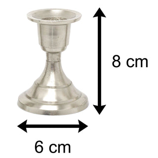 Stylish Aluminium Short Candle Holder | Candlestick Holders Candle Stand | Table Decoration - Design Varies One Supplied