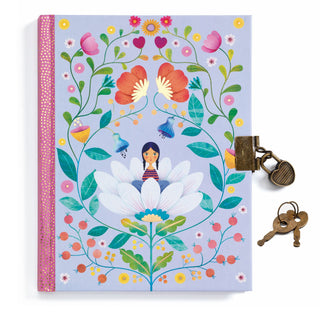 Djeco DD03616 Marie's Secret Diary with Lock | 88-page Lined Journal Notebook