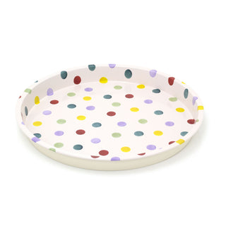 Emma Bridgewater Round Polka Dot Deep Well Tin Tray | Kitchen Serving Tray