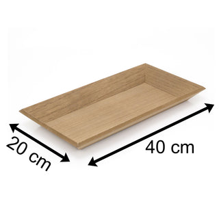 Large Contemporary Wooden Display Tray Candle Tray | Trinket Tray Jewellery Dish | Rectangle Wood Display Dish