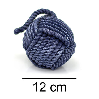 12Cm Blue Nautical Rope Doorstop ~ Small Rope Door Stop