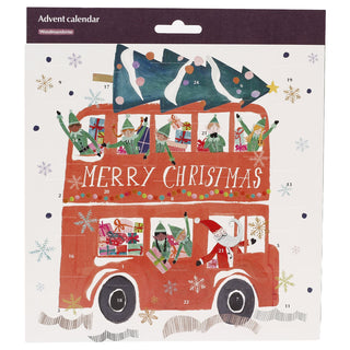 Festive Ride Traditional Picture Christmas Advent Calendar, 24 Door
