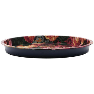 Sanderson - Very Rose & Peony Deep Well Tray | Round Kitchen Serving Tray - 30cm