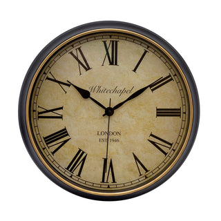 Vintage Style Wall Clock | London Whitechapel Antique Wall Mounted Clock - 34cm