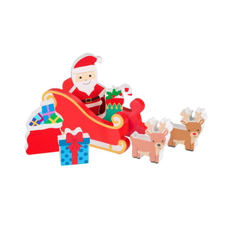 Children's Wooden Winter Wonderland Christmas Advent Calendar | Wood Advent Calendar Advent Calendar For Kids | Santa Claus Playset Advent Calendar