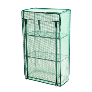 3 Tier Mini Greenhouse, 80cm Portable Indoor Outdoor Plant Grow House with Cover