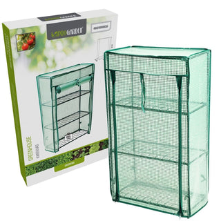 3 Tier Mini Greenhouse, 80cm Portable Indoor Outdoor Plant Grow House with Cover