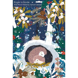 Christmas Advent Calendar Wild Wood Hideaway | Hedgehog Advent Calendar Traditional Advent Calendar | Animal Picture Advent Calendar Paper Advent Calendar