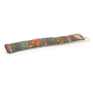 94cm Woodland Flora & Fauna Fabric Draught Excluder For Doors | Winter Draft Excluder Door Cushion | Forest Animal Draft Insulator Door Draught Cushion