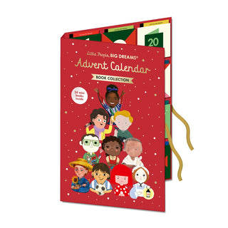 Book Advent Calendar, 24 Mini Children's Christmas Books and Biographies