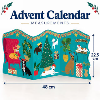 Pooch Perfection Trifold Christmas Advent Calendar, Freestanding Dog Design