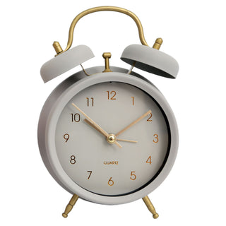 Lovely Retro Style Matt Metal Bell Alarm Clock