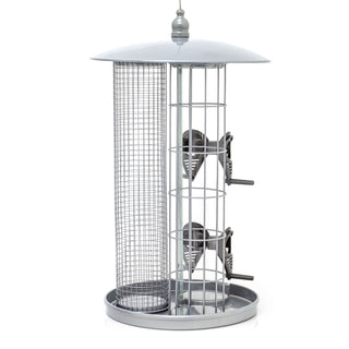 3 In 1 Bird Feeding Station Hanging Bird Feeder | Bird Seed Feeder Suet Fat Ball Feeder Nut Feeder | Bird Feeders Hanging Bird Feeders For Wild Birds