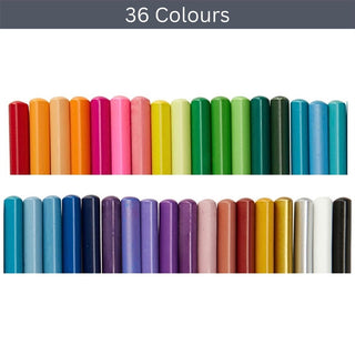 36 Colouring Pencils with 6 Neon Colours, Artist Drawing & Colouring Pencils