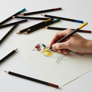 36 Colouring Pencils with 6 Neon Colours, Artist Drawing & Colouring Pencils