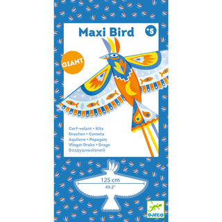 Djeco DJ02160 Maxi Bird Giant Kite | Easy Fly Large Bird Shaped Flying Kite