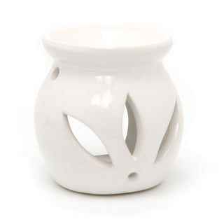 Ceramic Oil Burner With Scented Wax Melt Included | Tealight Candle Holder Essential Oil Fragrance Burner