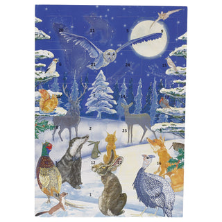 Yuletide with the Ancestors Christmas Advent Calendar, A4 Woodland Wildlife