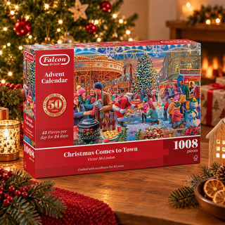 Christmas Comes to Town Jigsaw Christmas Advent Calendar, 1008 Pieces