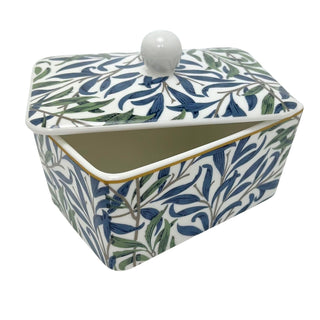William Morris Willow Bough Fine China Butter Storage Dish & Lid - 14.5cm