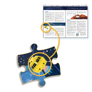 Djeco DJ07413 Observation Puzzle The Space Jigsaw Puzzle 200 Pieces + Booklet