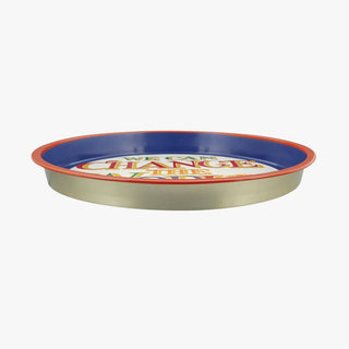 Emma Bridgewater Round Brighter World Deep Well Tin Tray | Kitchen Serving Tray