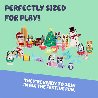 Bluey Christmas Advent Calendar, 24 Surprises with Figures and Accessories