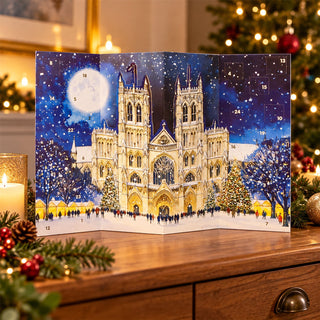 Christmas Carol Service Advent Calendar, 3D York Minster Gold Foil Design