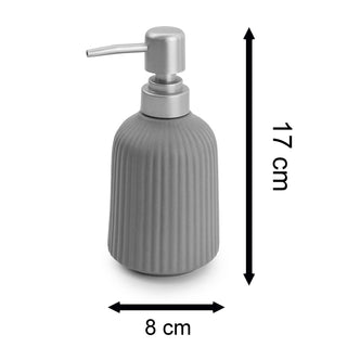 Ceramic Grey Bathroom Soap Dispenser Kitchen Soap Dispenser Hand Wash Dispenser