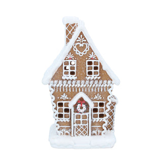 Light Up Gingerbread House, Gisela Graham LED Christmas Decoration 20cm