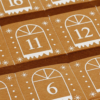 Gingerbread Fabric Fill Your Own Christmas Advent Calendar, Hanging 68cm