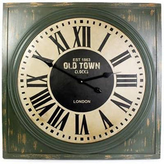 Square Wall Clock ~ Est 1863 Old Town Clocks London