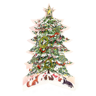 3D Christmas Advent Calendar 3D Christmas Tree | Fold Out Advent Calendar Traditional Advent Calendar | Picture Advent Calendar Paper Advent Calendar