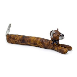Faux Leather Cat Draught Excluder | Fabric Animal Door Draft Excluder Cushion