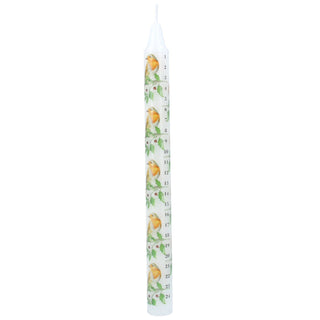 Robin & Holly Advent Countdown Candle | Numbered Christmas Candle Calendar 23cm