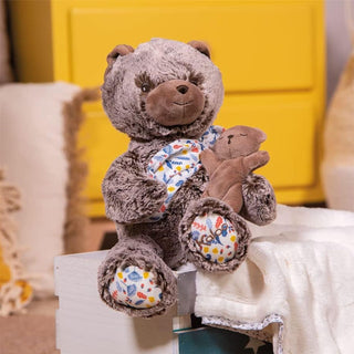 Kaloo Linoo Papa Oscar Daddy Bear Soft Toy 35cm | Plush Dad & Baby Bear Cub Toys