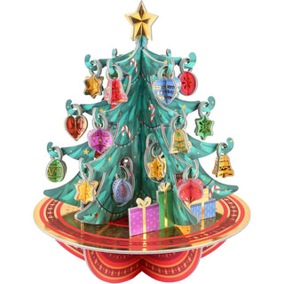 3D Christmas Tree Advent Calendar | Pop - Up Pirouette Countdown Calendar