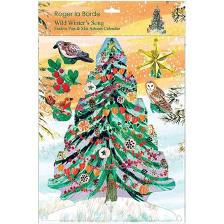 3D Christmas Tree Advent Calendar, Wild Winter's Song Pop & Slot Woodland