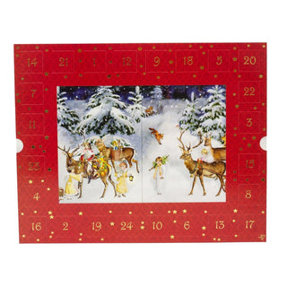 3D Winter Landscape Advent Calendar | Victorian Pull - Out Snow Scene 3D Countdown