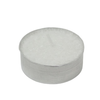 Pack of 12 White Tealight Candles, 4cm Unscented Wax Tea Light Candles
