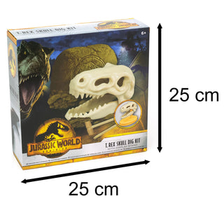 Jurassic World Dominion Dinosaur Skull Dig | T-Rex Dinosaur Dig Kit Dinosaur Fossil Dig Up Kit | Dinosaur Fossils Palaeontology Dig Out Set - Dinosaur Gifts