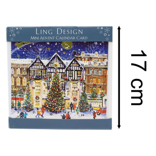 Christmas Advent Calendar The High Street | Advent Calendar Greetings Card