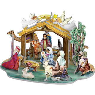 Nativity Advent Calendar, Pop & Slot 3D Christmas Story Scene Petite