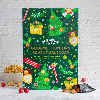 Vegan Gourmet Popcorn Christmas Advent Calendar, Six Flavour Countdown