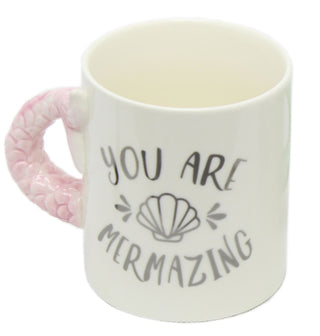 Ceramic Pink Mermaid Tail Tea Coffee Mug